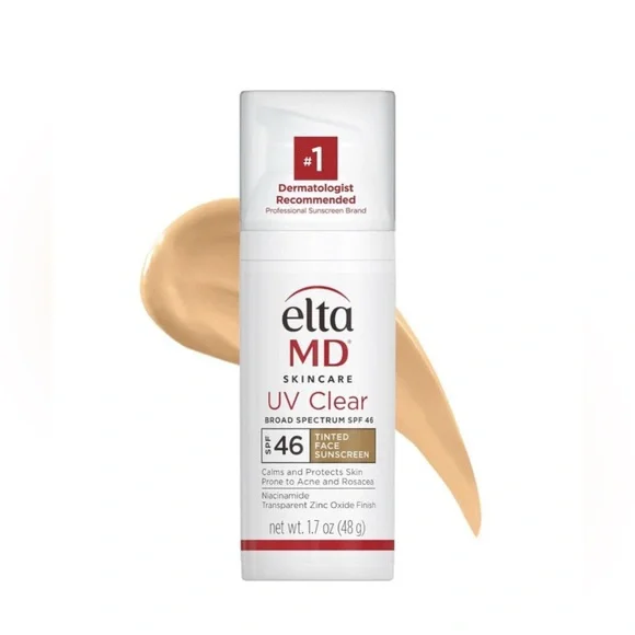 Elta MD New in Box UV Clear Tinted Sunscreen SPF 46 Oil-Free Zinc Oxide 1.7 oz - Picture 1 of 4